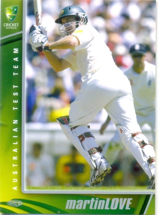 2003 2004 Australian Cricket Test Team Card 12 Martin Love - Image 1 of 1