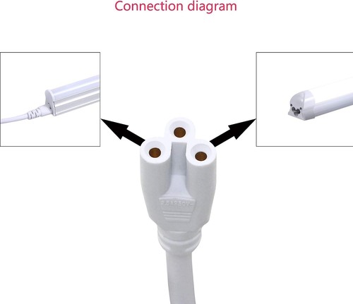 4 Pack 6FT Power Cable US Plug Cords 3-Pin Switch for T5 T8 Tube Light Fixture - Picture 6 of 8