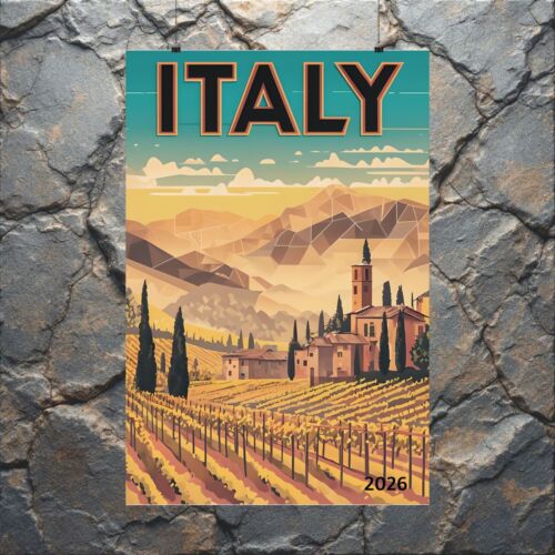Italy Landscape Matte Poster, Wall Art, Travel Decor, Italian Home Accent Gift - Picture 2 of 25