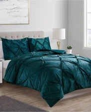VCNY Home Carmen 3 Piece Comforter Set, Full/Queen Teal