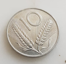 Moneta 10 lire spighe del 1980