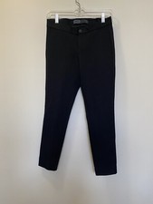 AYR Ponte Knit Leggings Stretch Pants Black Comfort Banded Waistband 27x26