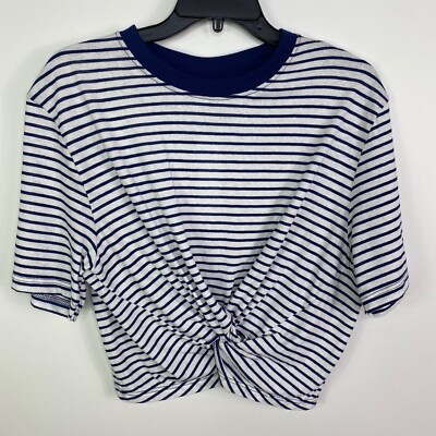 Topshop Women's Size 4 Crop Top Blue 