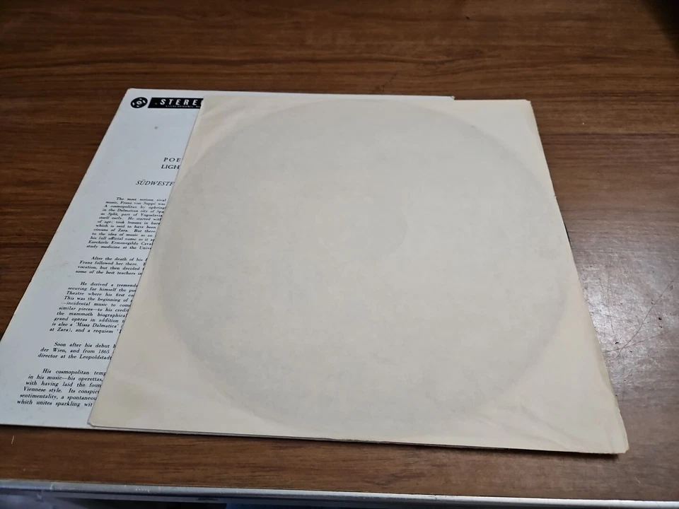 Suppe Overtures - Tibor Szoke - Vox Records - Mono Import Nice - Image 3 of 3