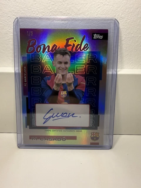 Topps Marc Casado Autograph /5 – Bona Fide Baller – FC Barcelona – Auto