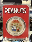 Peanuts® Charlie Brown Christmas 1 oz Colorized Silver Holiday Round