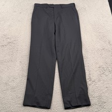 Brooks Brothers Fitzgerald 1818 Pants Men's 35x31 Blue Flat Front 100 Wool