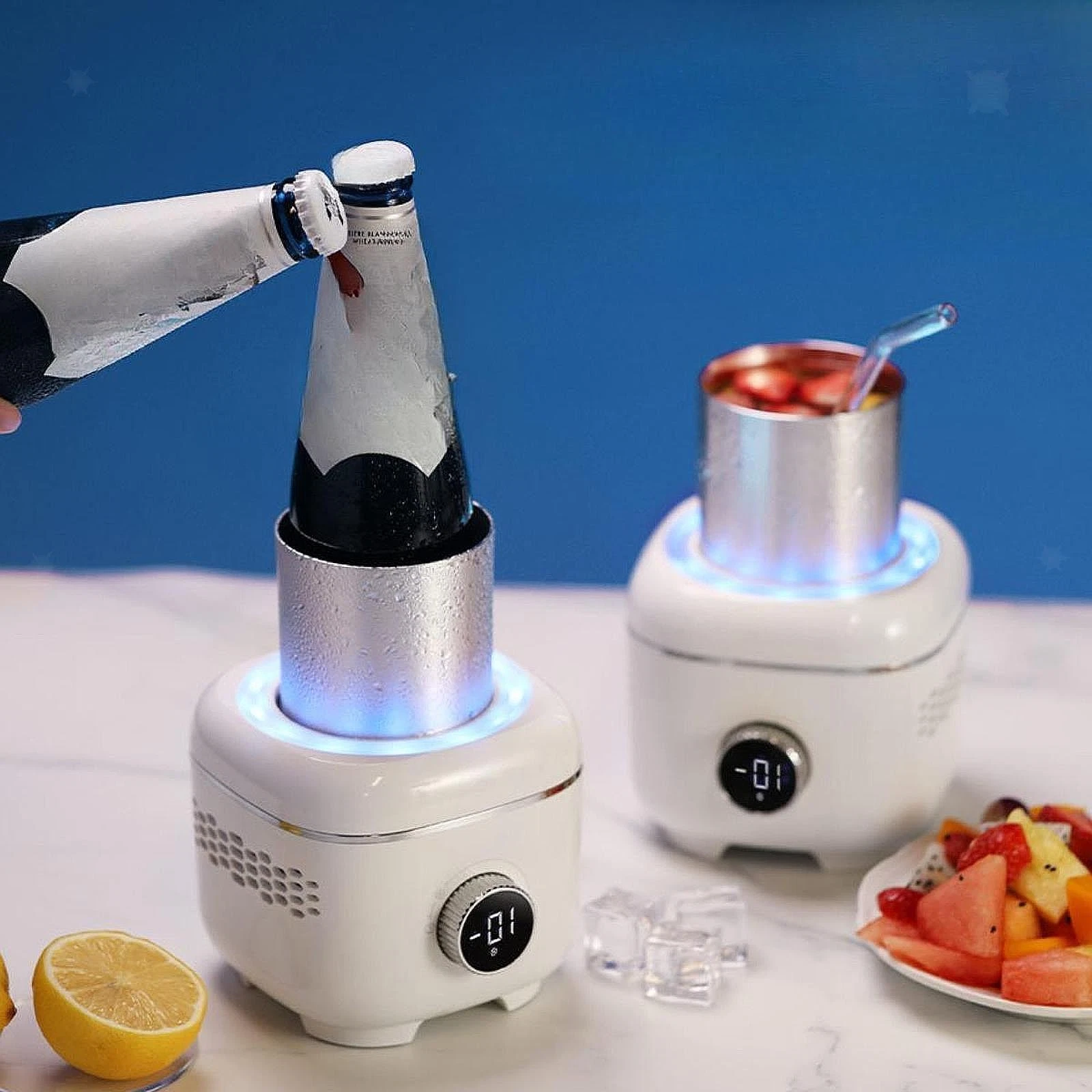 Desktop Cup Cooler Warmer Beverage Plate Rapid Cooling Heating