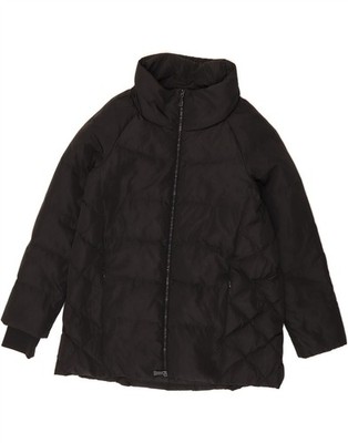 MARELLA Womens Hooded Padded Jacket UK 12 Medium  Black Polyester BQ03