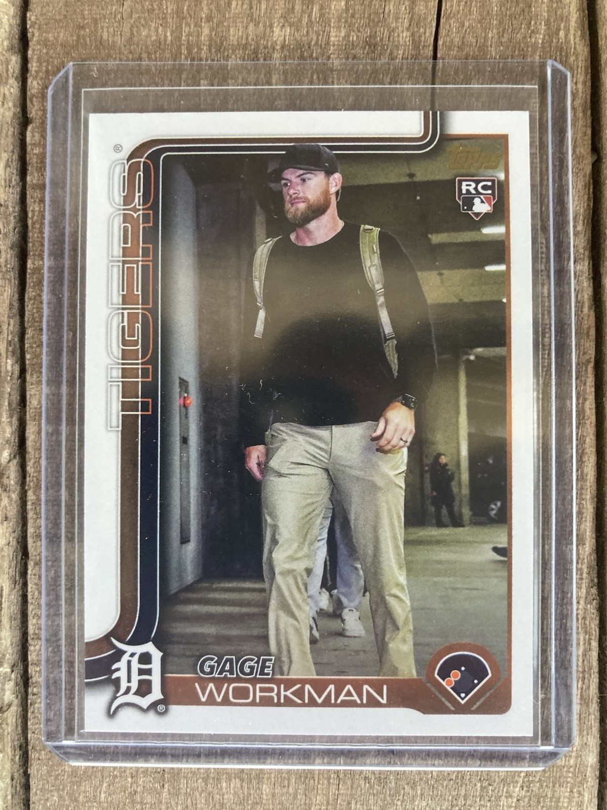2025 Gage Workman Topps Update Golden Mirror Image Variation 🪞 #US118 Rookie