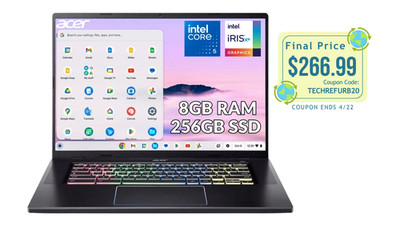 Acer Chromebook Plus 516 GE 16'' Core 5-120U 8GB 256GB SSD ChromeOS Refurbished