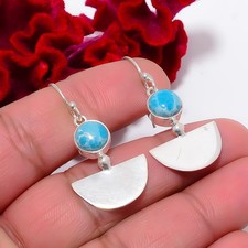 Larimar 925 Sterling Silver Earring 1.56" E95924
