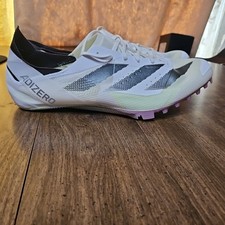 Size 11 Mens- Adidas Adizero Finesse Track Spikes White/Green IE5487