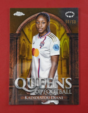 2024 Topps Chrome Queens of Football Kadidiatou Diani Gold 50/50 Last Print