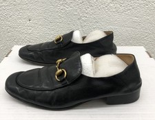 GUCCI 8 US 38 EU Jordaan Horsebit Brixton Loafer Black Leather E6