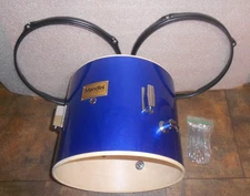 Mendini 12"x10" floor tom blue sparkle