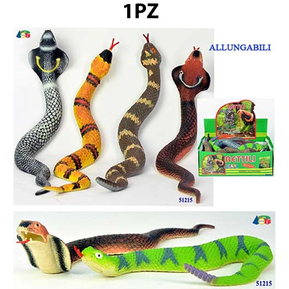 YEAMLTE Serpente Finto, Serpente In Gomma Morbida, Serpenti Finti Realistici Gomma Serpente Giocattolo Per Spaventare Gli Uccelli Oggetti Di Scena Da Giardino Festa Di Halloween