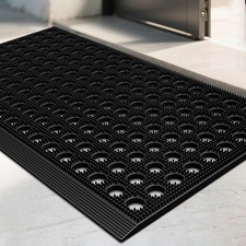 Front Door Mat Outside Entrance, Heavy Duty Wele Rubber Doormat