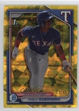 2024 Bowman Chrome Sapphire Prospects Yellow 72/75 Pablo Guerrero #BCP-212 04cw