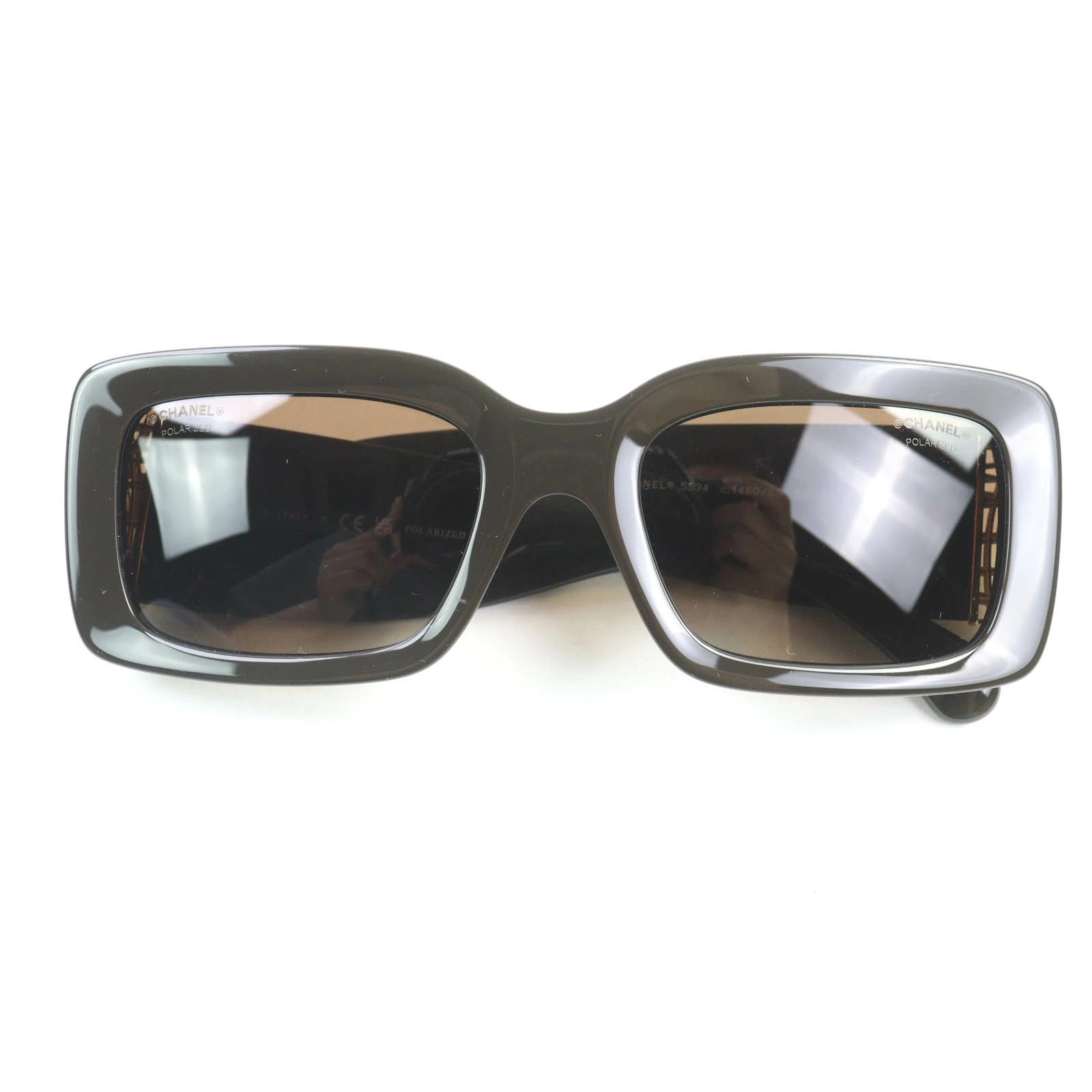 CHANEL 5534 Coco Mark Rectangular Sunglasses Brow… - image 2