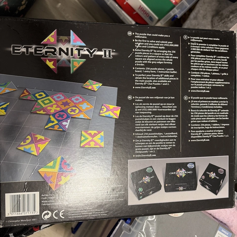 Eternity II (2) Board Game From Christopher Monkton Complete - Image 2 of 2
