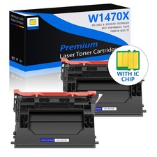 2PK W1470X 147X Black Toner for HP LaserJet Enterprise M611x M612x M634dn
