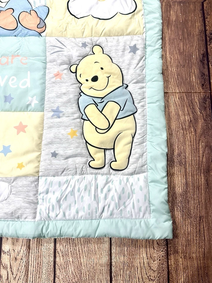 Corderos e Hiedra Disney Bebé Winnie The Pooh Abrazos Bebé Cuna COLCHA Manta Lechón Foto 4 de 4