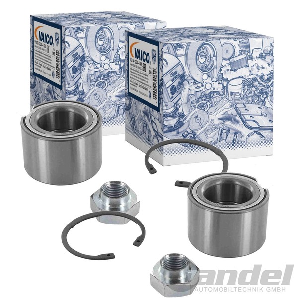2X Vaico RADLAGER-SATZ Hinten Beidseitig Vorne Passend FÜR Nissan Pixo Opel-image