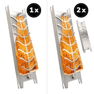eluno XXL Flammlachshalter aus Edelstahl, 180° drehbar mit 5 Neigungswinkeln