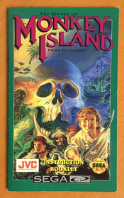 COMPLETE The Secret of Monkey Island SEGA CD Lucas Arts CIB BOX Manual PIRATES