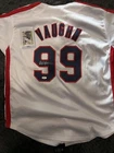 Charlie Sheen Major League Signed White Vaughn Jersey PSA/DNA Auto Wild Thing