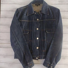 A.P.C. Woman Denim Jacket Vintage S Size Indigo Limited Edition Style Refined Mi