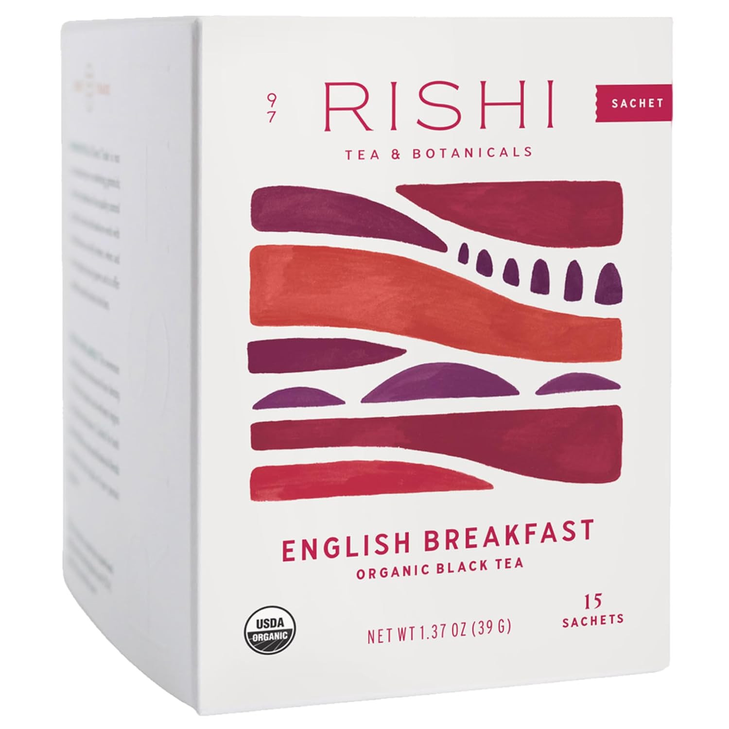 English Breakfast Tea - Organic Sachet Tea Bags, Energizing & Caffeinated Pure