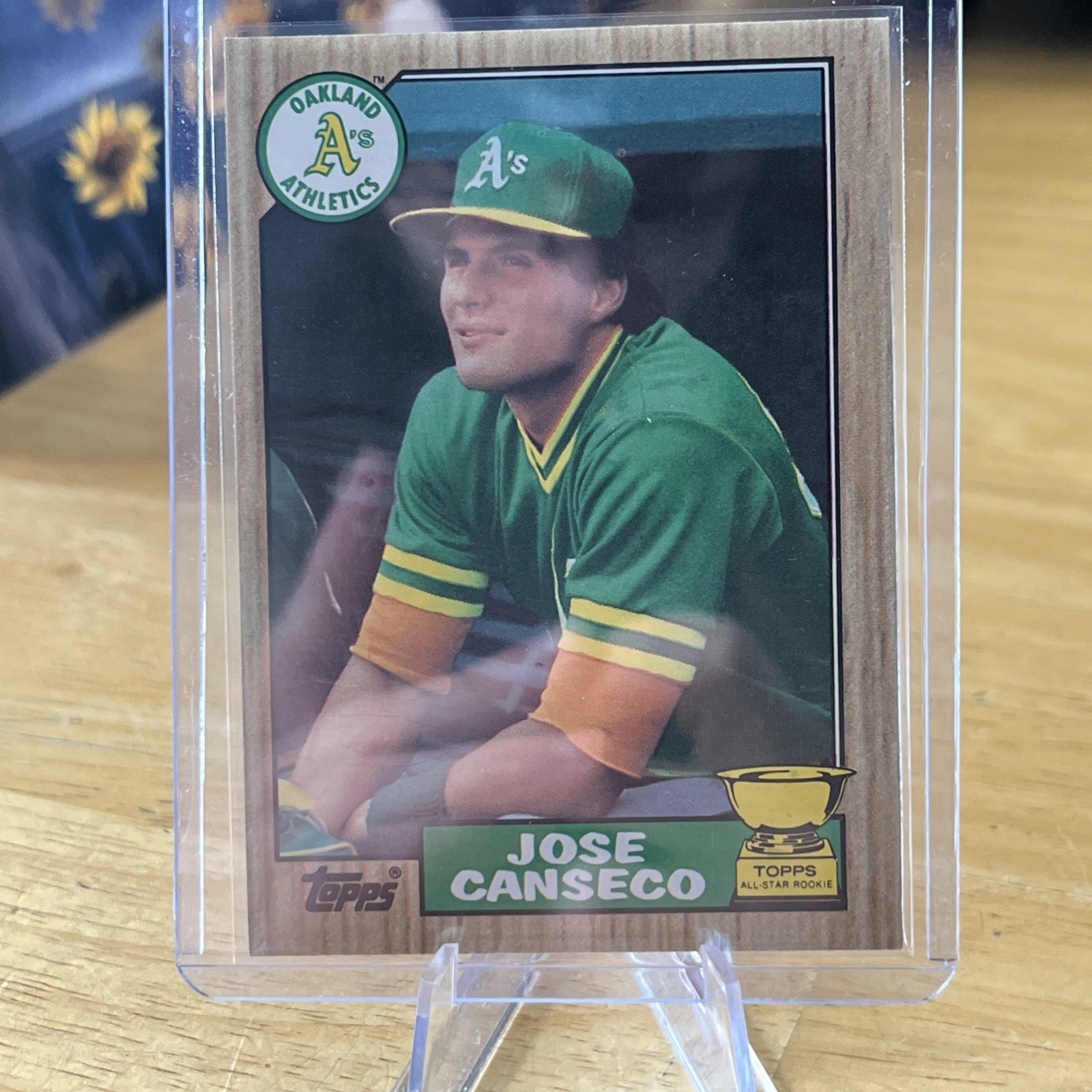 1987 Topps #620 Jose Canseco A's Baseball Card RC Rookie 0401A