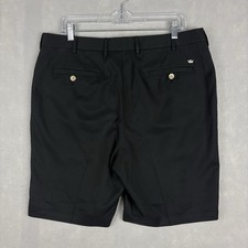 Peter Millar Salem Performance Shorts Men s 36 Black Casual Preppy Golf Stretch
