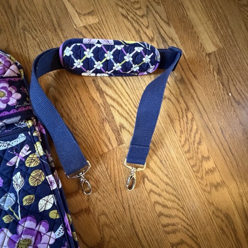 VERA BRADLEY Garment Travel Bag Luggage Floral Nightingale Purple Fable Quilted - Picture 11 of 16