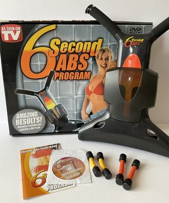 6 Sekunden Bauchmuskeltraining Werkzeug Sixpack Crunch Toning Maschine mit Handbuch & DVD
