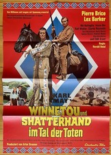 Karl May / WINNETOU UND SHATTERHAND IM TAL DER TOTEN / Lex Barker /Din A1 Plakat