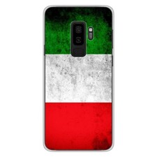 Custodia in silicone stampato compatibile Samsung Galaxy S9 Plus Bandiera Italia