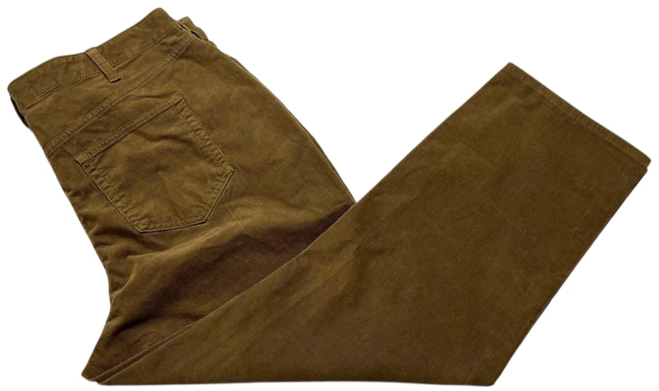 Lands End Pants Womens (18W) Brown Mid Rise Straight Leg Corduroy Casual Work - Image 3 of 4