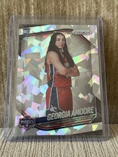 2025 Panini Prizm WNBA #103 Georgia Amoore Silver Cracked Ice Rookie RC Mystics