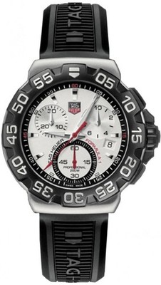 Tag Heuer Formula 1 Black Bezel Silver Dial Quartz Men's 41mm Watch CAH1111