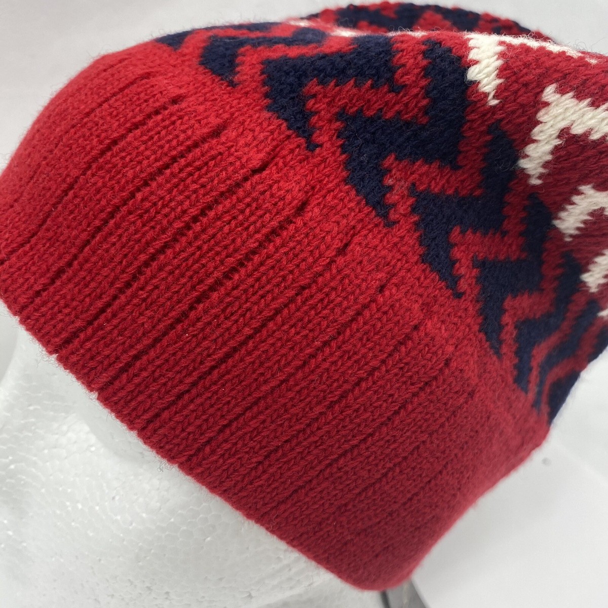 NWT Gucci Zaggede Wool Beanie Red Blue Size Medium | eBay