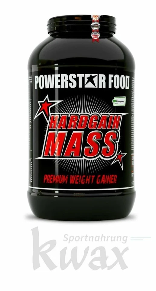 (EUR 12,39/kg) Powerstar Food - Hardgain Mass 2.0 Weight Gainer - 3600g Dose