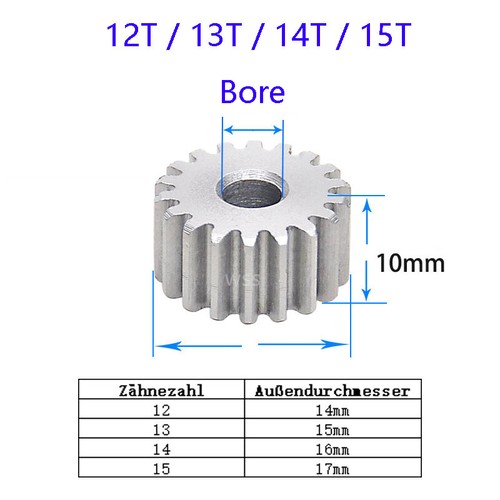 Modulu 1 Spur Gear & Gear Racks 12-150 Tooth 45# Carbon Steel Transmission Gear - Picture 13 of 112