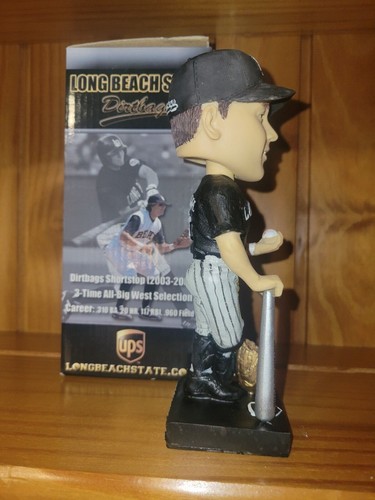 Troy Tulowitzki Long State Beach Dirtbags Bobblehead Gold Glove And Silver Slugg - Picture 4 of 4