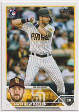 2023 Topps Update #US38 Matthew Batten RC San Diego Padres