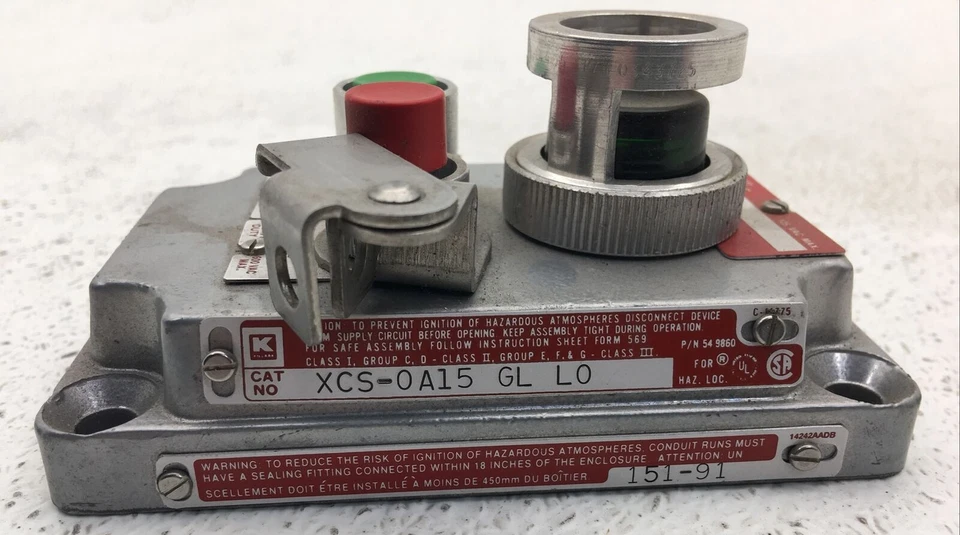 XCS-0A15-GL-LO KILLARK EXPLOSION PROOF PUSHBUTTON CONTROL STATION - Image 3 of 4