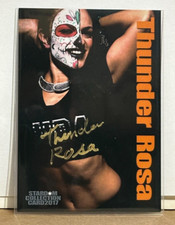 Thunder Rosa Signed 2017 Stardom Collection In Person Gold Autograph #76 SP AEW