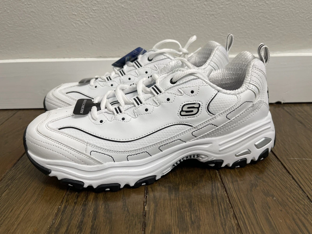 RARE Skechers D'Lites Memory Shoes White Size 10.5 | eBay